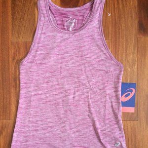 Asics Stripe Knit Tank XS Purple   NWT